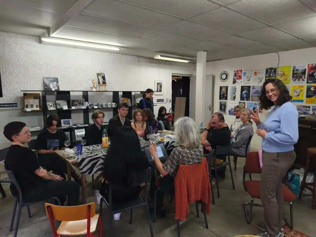 photo de groupe pendant midi